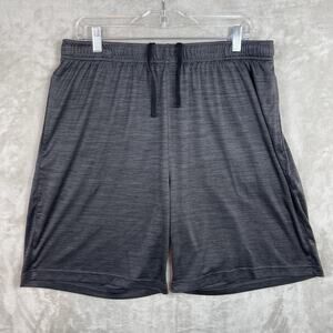 Caleo Athletic Shorts Mens Size XL Charcoal Wash Pockets Gym Running Performance